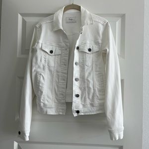 White Jean Jacket - Size Small